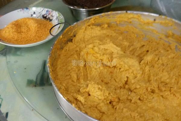 豆沙馅南瓜饼的做法图解1