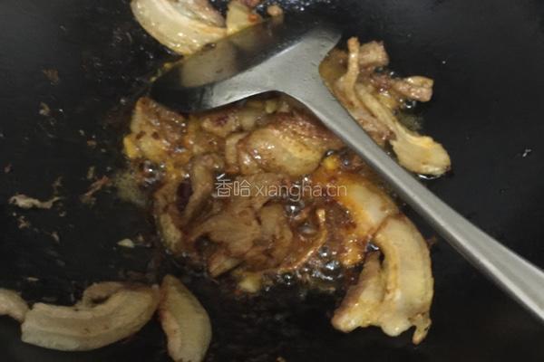 彩椒冬菜五花肉的做法图解7