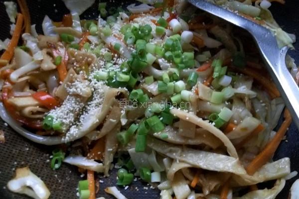 素炒饼丝的做法图解9