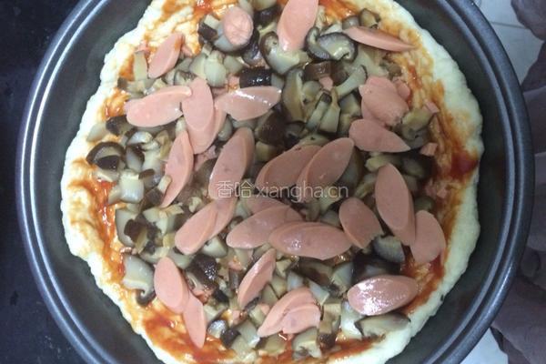 没有芝士的pizza的做法图解4