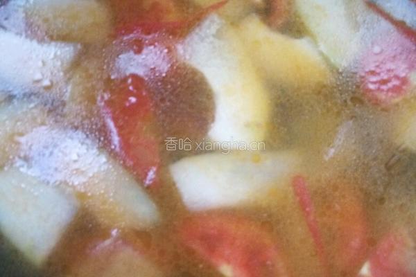 冬瓜番茄肉丸汤的做法图解4