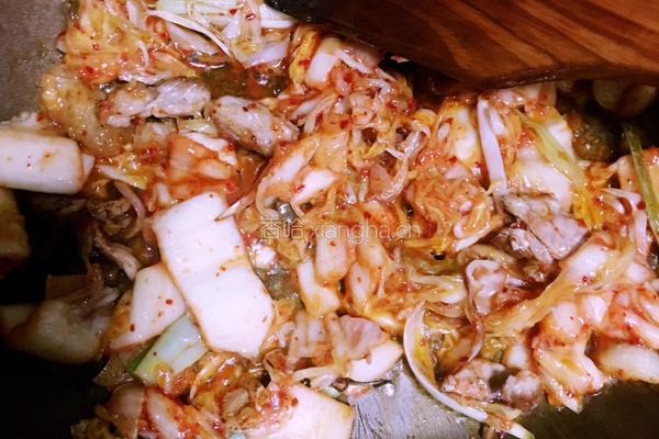 韩式辣白菜豆腐汤的做法图解7