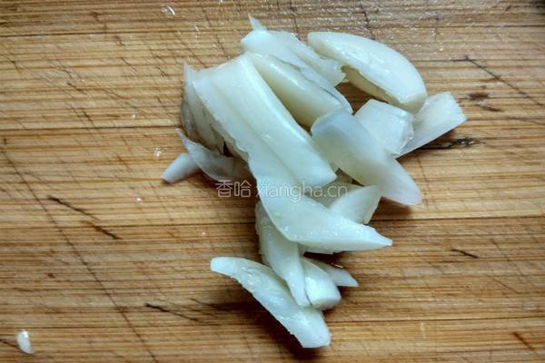 蒜苔炒肉丝的做法图解4