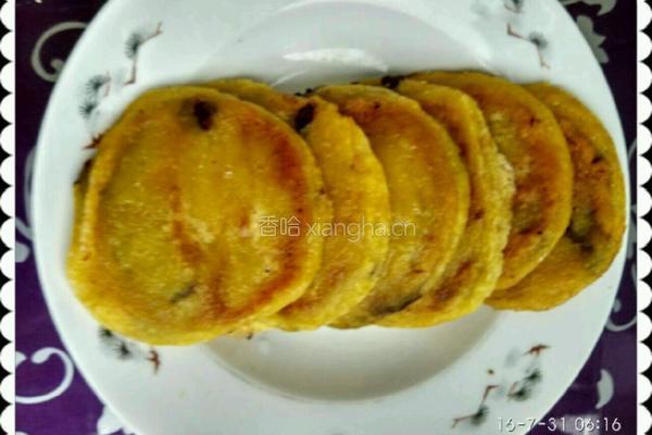 无糖版南瓜豆沙饼的做法图解6