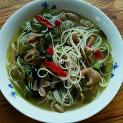 大肠咸菜面的做法[图]