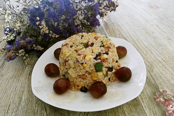 腊肠时蔬咖哩炒饭的做法图解9