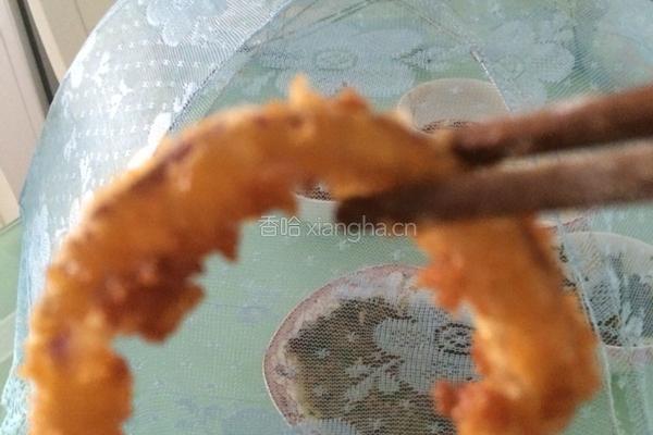 洋葱圈油炸的做法图解5