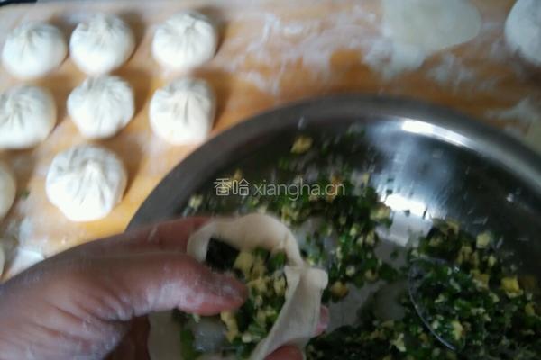 虾仁素煎包的做法图解6