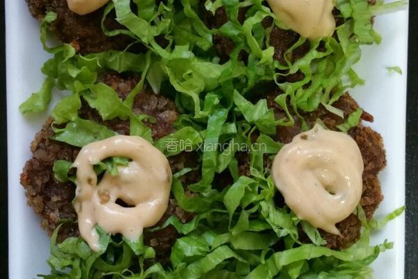 生菜牛肉饼的做法图解8