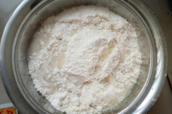 白菜腊肉豆腐包的做法图解2