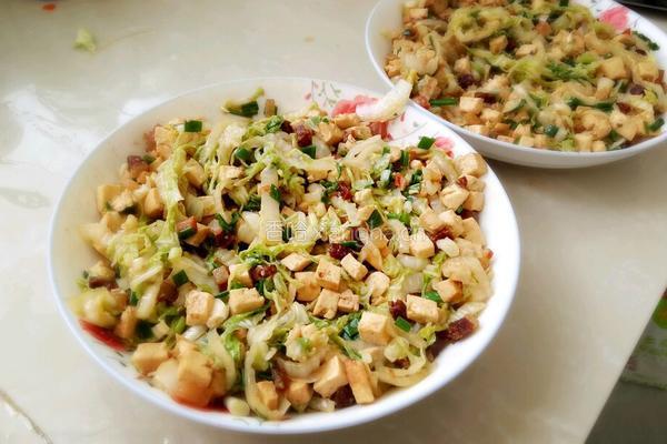 白菜腊肉豆腐包的做法图解10