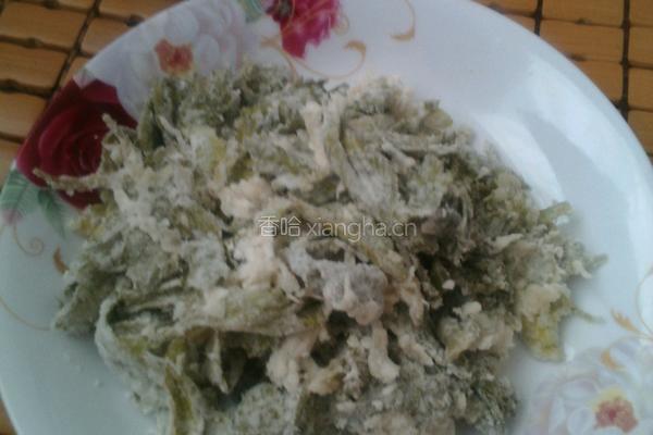 蒸芹菜叶的做法图解3