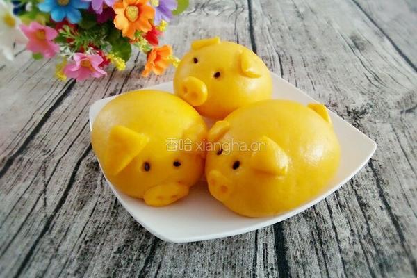 黄金小猪豆沙包的做法图解13