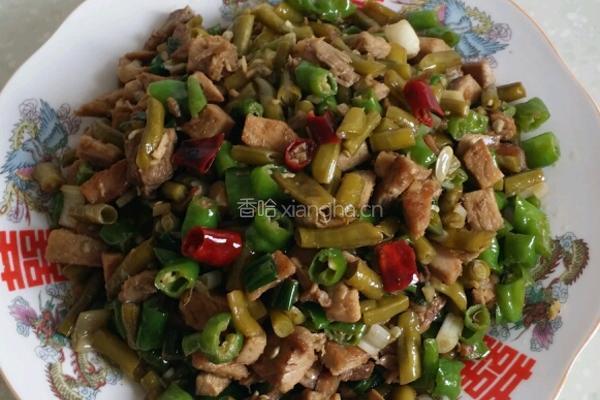 肉末酸豆角的做法图解5