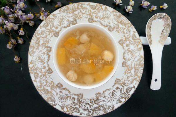 南瓜银耳莲子羹的做法图解5