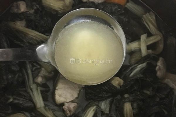 龙骨菜干汤（沙煲法）的做法图解6