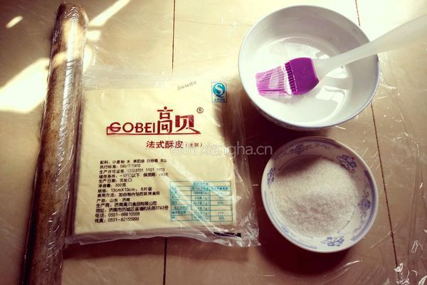 蝴蝶酥（迷你）的做法图解1