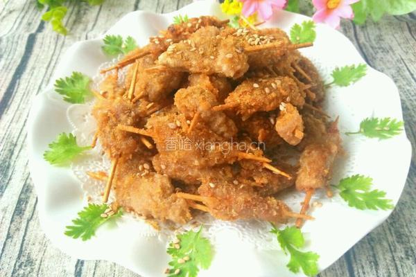 香脆牙签肉的做法图解13