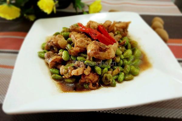 鸡腿烧毛豆的做法图解12