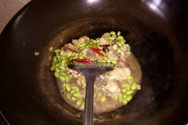 鸡腿烧毛豆的做法图解11
