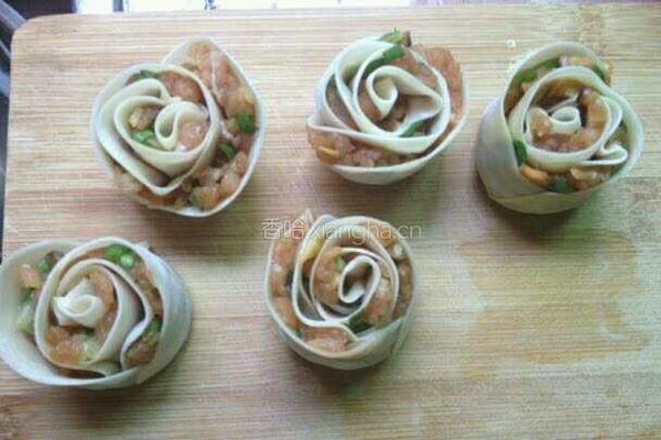 玫瑰花饺子的做法图解6