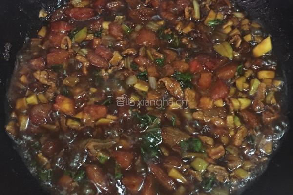 西红柿鸡蛋肉丝面的做法图解6