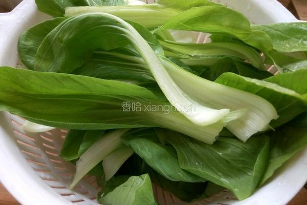 耗油香菇油菜的做法图解1