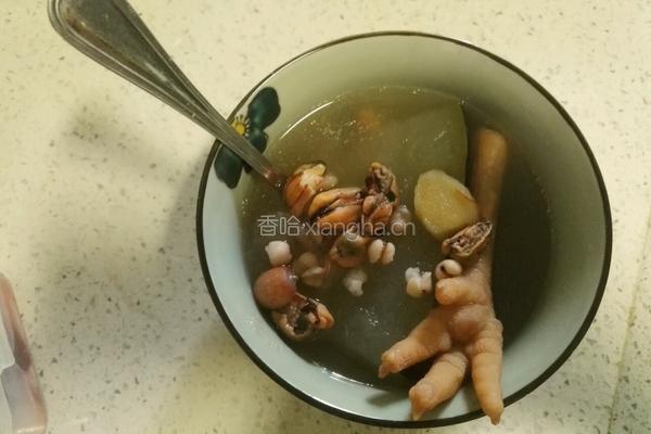薏米莲子猪肉煲冬瓜的做法图解4