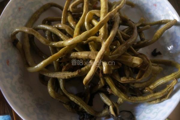 肉沫炒酸豆角的做法图解1