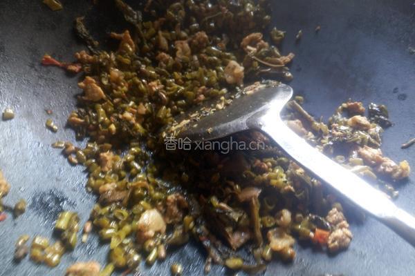 肉沫炒酸豆角的做法图解4