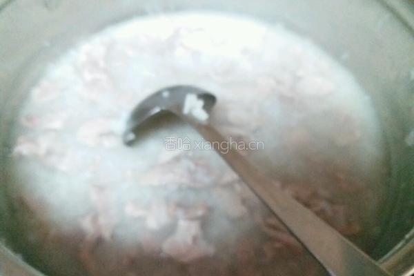 蘑菇瘦肉粥的做法图解4