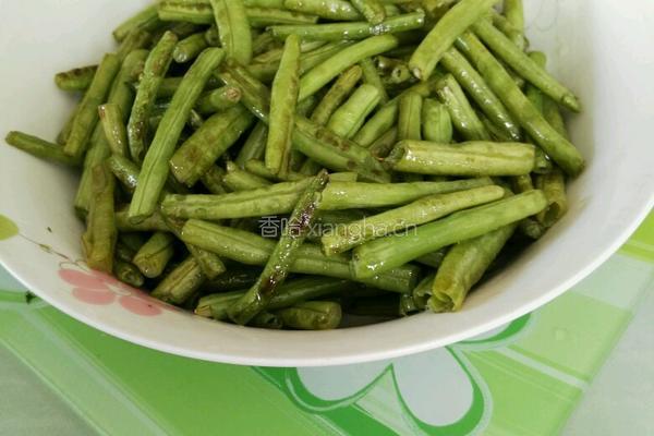 干煸豆角炒肉片的做法图解4