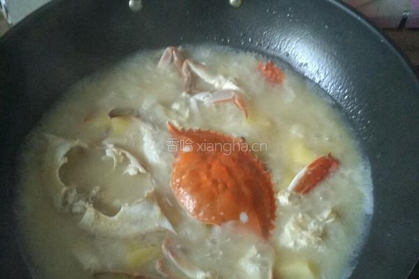 螃蟹炖土豆的做法图解6