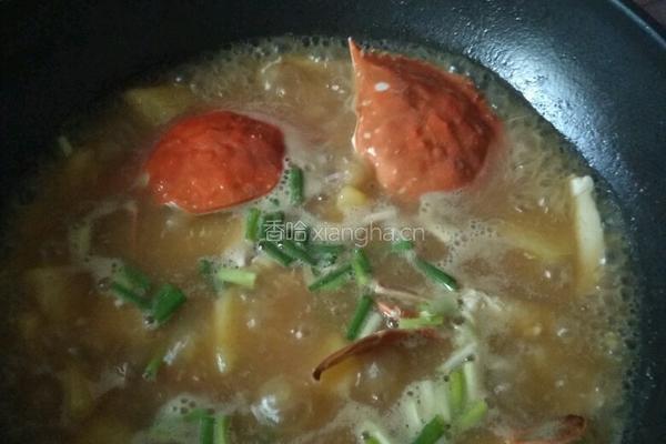 螃蟹炖土豆的做法图解8