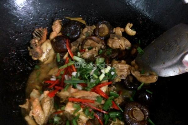 鸡肉炒蘑菇的做法图解4