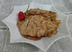 肉碎鸭蛋饼