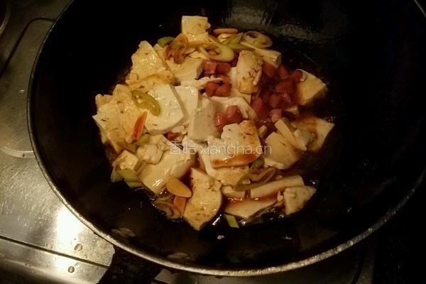 火腿豆腐的做法图解5