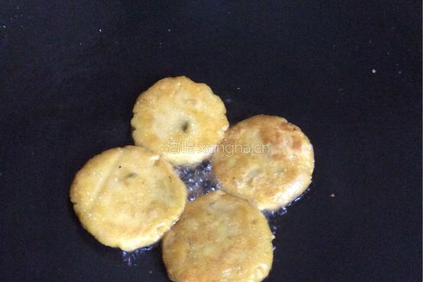 香煎甜薯豆沙饼的做法图解6