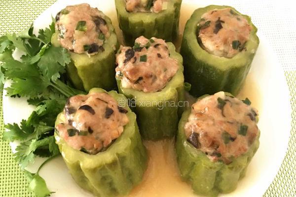 香菇瘦肉酿苦瓜的做法图解9
