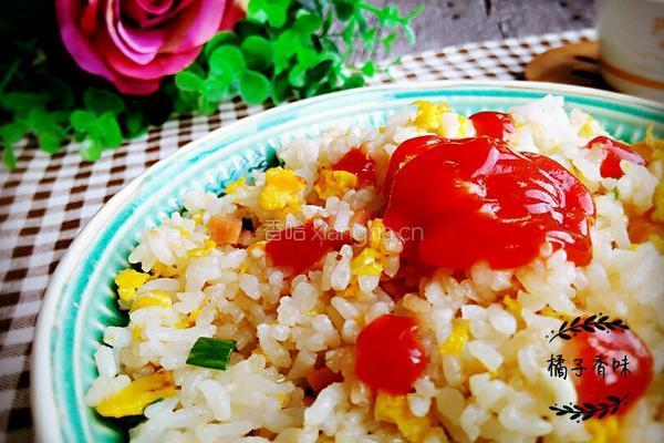 火腿蛋炒饭的做法图解8