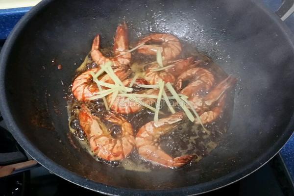 茄汁豉油蝦的做法图解6