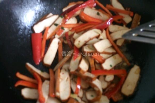 辣炒香干的做法图解4