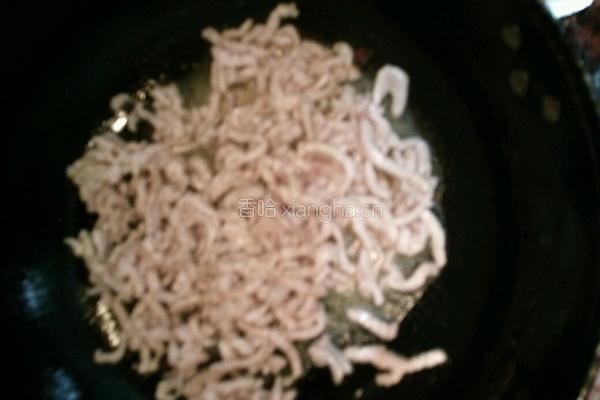 豆芽芹菜炒肉丝的做法图解5