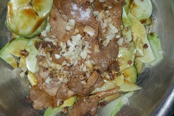 肉片拌黄瓜的做法图解3
