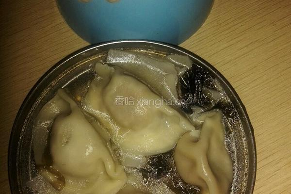紫菜汤饺的做法图解4