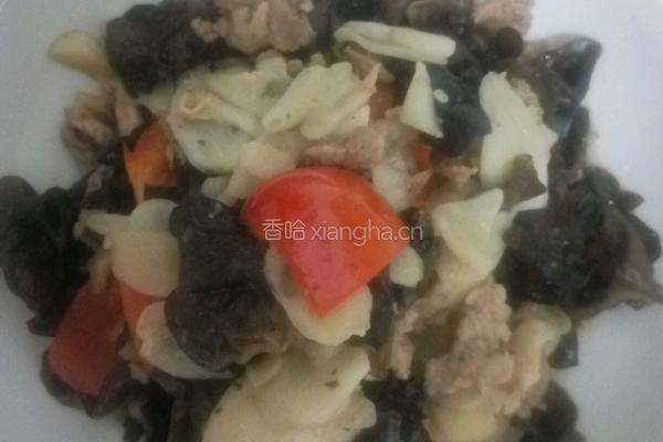 木耳鲜姜炒肉片的做法图解6