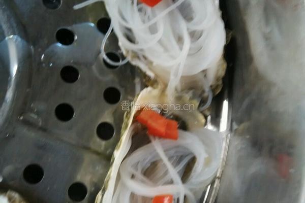 粉丝蒸牡蛎的做法图解3