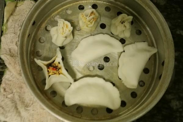 素馅水晶烧卖（饺）的做法图解6