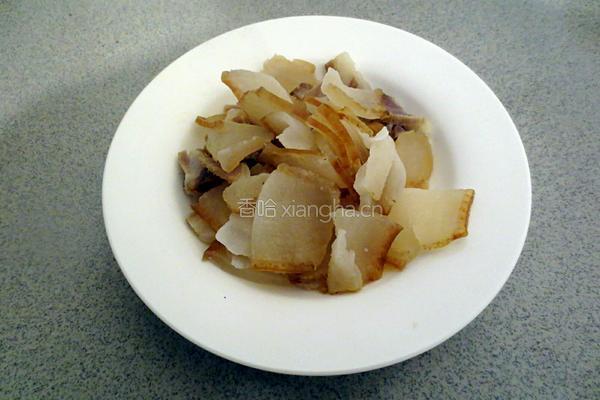 胡萝卜炒腊肉的做法图解5