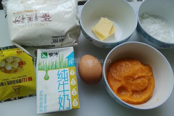南瓜土司的做法图解1